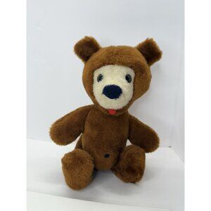 Vintage Animal Fair Inc. Plush Brown Teddy Bear Collectible 14 inches 1976